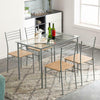 Glass Dining Table and Chairs 4 Seater Room Kitchen furniture Dining Set UK