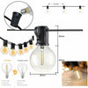 50FT String Lights Globe Outdoor Garden Festoon Fairy LED Bulbs G40 Mains Power