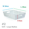 Wham Studio Baskets Plastic Storage Organiser Office Home Bathroom Kitchen Boxes