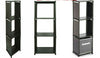 New Cube 3 Tier Plastic Bookcase Bookshelf Storage Shelf Unit Display Stand