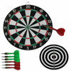Dart Board 17 Inch Size Double Sided Dartboard For Family Game With 6 Dart 2021