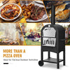 Outdoor Pizza Oven Wood-fired Pizza Maker Pizza Stone with Waterproof Cover