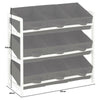 3 Tier Storage Shelf Unit Kids Childrens Bedroom Boxes/Drawers Toy Box