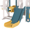 5 in 1 Garden Kids Swing Slide Climber Set Toddler In/Outdoor Basketball Bus Toy