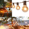 50FT GLOBE FESTOON STRING LIGHTS MAINS POWERED 50 G40 5BULBS WARM WHITE OUTDOOR