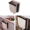 Collapsible Kitchen Countertop Cupboard Door Hanging Food Waste Bin Home Dustbin