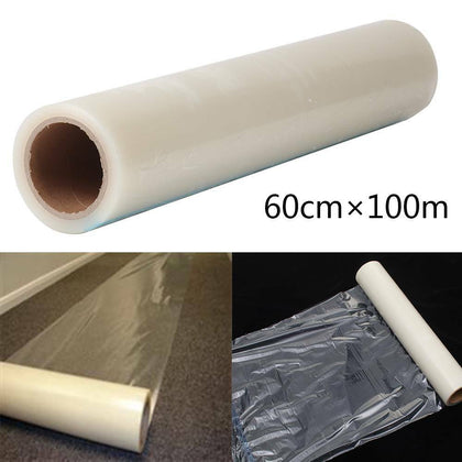 100M Carpet Floor Protector Self Adhesive Clear Roll Protection Cover Dust Film