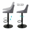 2x Velvet Swivel Bar Stools Button Back Kitchen Dining Breakfast Bar Chair Seat