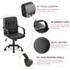Mid Back PU Leather Executive Ergonomic Swivel Office Chair Computer Desk Chair