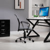 Vinsetto Office Chair Linen Mesh Fabric Swivel Home Desk Chair w/ Wheel, Grey