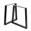 2pcs Black Industrial Metal Steel Table Leg Dining Bench Cabinet Office Desk Set