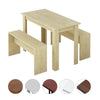 Wooden Dining Table and Chairs Set 2 Bench Kitchen Furniture Activity Desk Kid