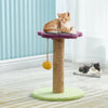 Cat Scratching Post Pet Kitten Activity Center Climbing Tree with Hanging Ball