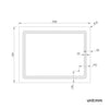 LED Bathroom Mirror With Shaver Socket Illuminated Lights Touch Sensor Demister