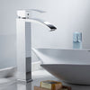 Basin Mixer Taps Tall Waterfall Bathroom Sink Tap Brass Faucets Chrome Polished