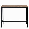 Bar Table Industrial Table Dining Table With Metal Frame for Kitchen 120*60*90cm