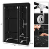 Canvas Material Wardrobe Storage Large Fabric Portable Dust Proof Cover