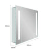 Led Illuminated Bathroom Mirror Cabinet With Shaver Socket Demister Touch Sensor