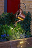 Solar Watering Can 48 String Light Up For Garden/Outdoor Decor Ornament BRONZE