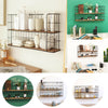 Retro Industrial Style Wall Shelf Shelving Unit Metal Wooden Storage Rack Black