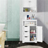Bathroom Floor Cabinet Storage Unit 3 Drawers Hallway Living Room Bedroom White
