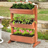 Large Elevated Raised Garden Bed Patio Deck Porch Planter Box Flower Grow Stand