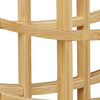 Relaxdays Bamboo Wine Rack, Holder for 9 Standard Bottles, Original Design,