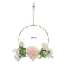 Artificial Rose Wreath Flower Wreath Door Bamboo Spring Wedding Wreath