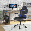 Office Gaming Chair Computer Racing Chair Swivel Task Chair with Adjustable Arms