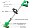 21V Cordless Strimmer Grass Trimmer Cutter Garden Edger Electric Li-Ion Battery