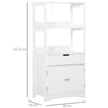 Bathroom Floor Storage Cabinet Kitchen Sideboard Standing Unit W/ Doors