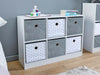 Cube Storage Unit Grey Stars White Bookcase Home Children's Nursery