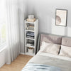Corner Home Storage Cabinet Display Bookcase Bookshelf w/ Drawers Shelving White