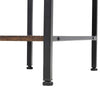 Narrow 2-Tier Side End Table with Drawer Open Shelf Wood Desk Storage Nightstand