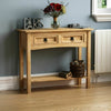 Corona Console Table 2 Drawer Mexican Solid Waxed Pine Side Unit Furniture