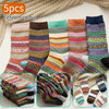 5-10 Pairs Ladies Thermal Boot Socks Thick Heat Hiking Winter Warm Nordic Style