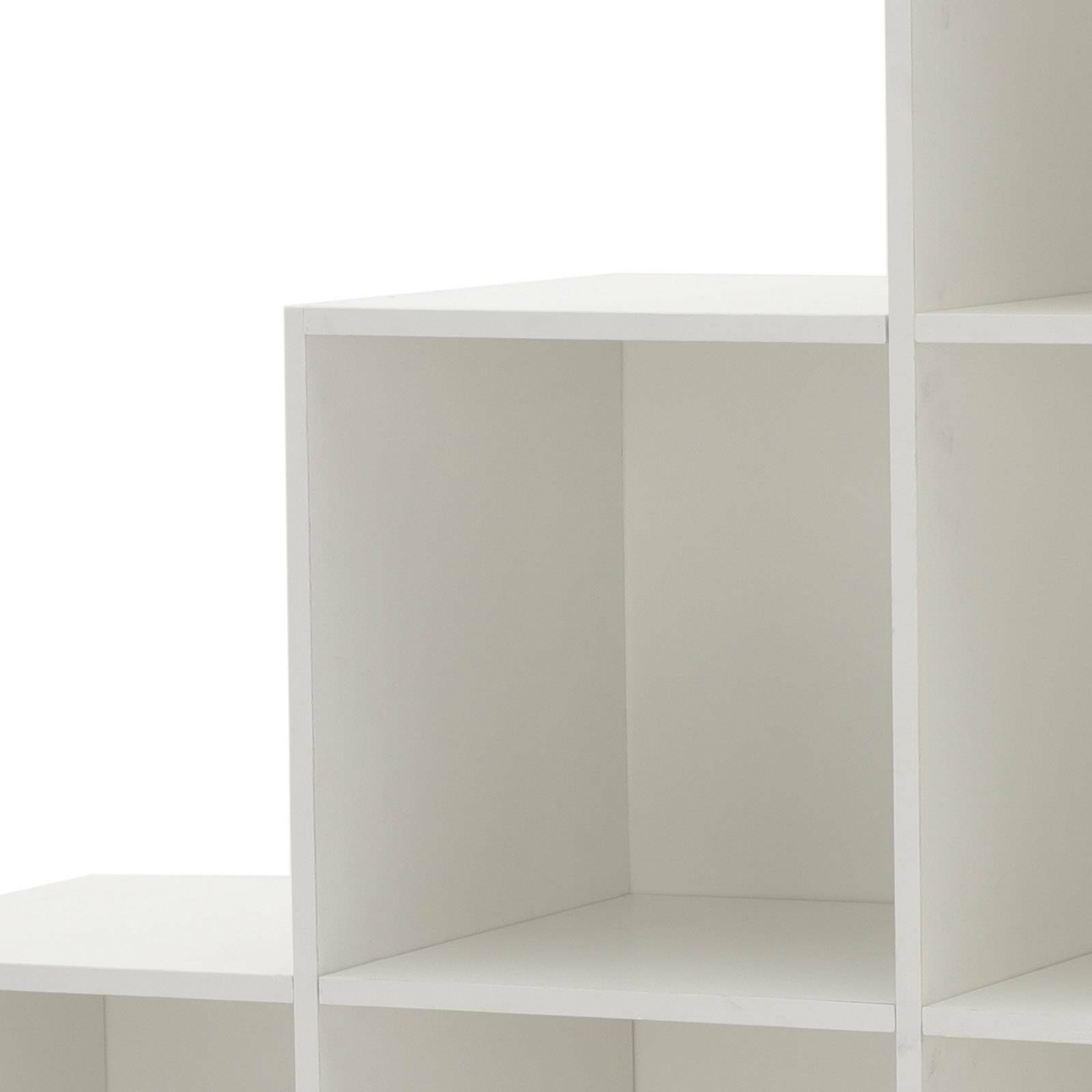 6 Cube Step Storage Bookcase Unit Shelf Home Office Organiser Display Box NEW