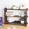Desktop Shelf Bookcase Tabletop Storage Rack Organizer Bookshelf Display Unit UK