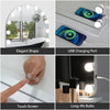 Hollywood Vanity Make Up Mirror with Lights 18-LED Tabletop Wall Metal 80x62cm