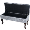 Crushed Velvet Chesterfield Ottoman Storage Bed End Footstool Table Window Seat