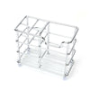 Stainless Steel Bathroom Toothbrush Holder Metal Toothpaste Stand Storage Rack