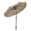 2.5m 3m Garden Patio Parasol Umbrella 8 Sturdy Ribs With Tilt Mechanism Outdoor