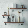 2/4Pcs Pipe Shelf Brackets Industrial Iron Rustic Wall Floating Shelves Supports