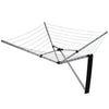Wall Mounted 5Arm 26m Clothes Airer Folding Concertina Cloth Dryer Washing Line