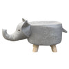 Lovely Animal Shaped Ottomans & Footstools PIG Pouffe Stool with Wood Legs Kids