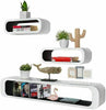 Large Floating Display Shelves Retro Modern Wall Mounting Shelving Storage UK