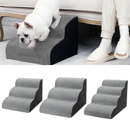 Pet Ramp 2/3/4 Steps Dog Puppy Cat Ladder Indoor Access Step Stairs Lightweight