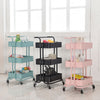 3/4 Tier Portable Kitchen Salon Spa Trolley Cart Storage Rack Rolling Wheels UK