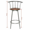 2x Bar Stools Dining Chair Breakfast Bar Stool Kitchen Garden Outdoor Chairs New