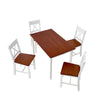 3 Colours Solid Wooden Dining Table and Chairs Bench Set Kitchen Home Furniture
